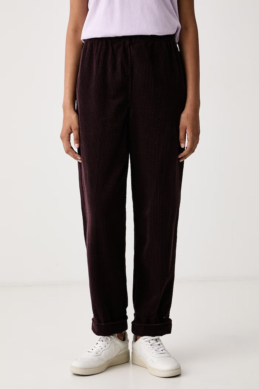 American Vintage Pantaloni pentru femei din catifea reiata