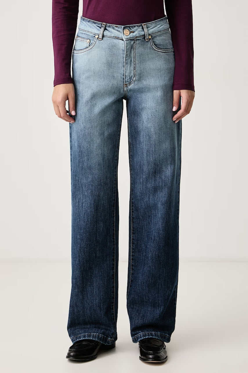 Fracomina Blugi wide leg pentru femei