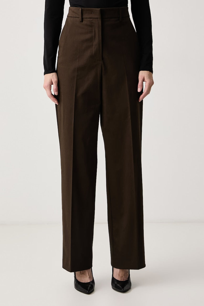 Weekend Max Mara Pantaloni straight pentru femei cu bumbac