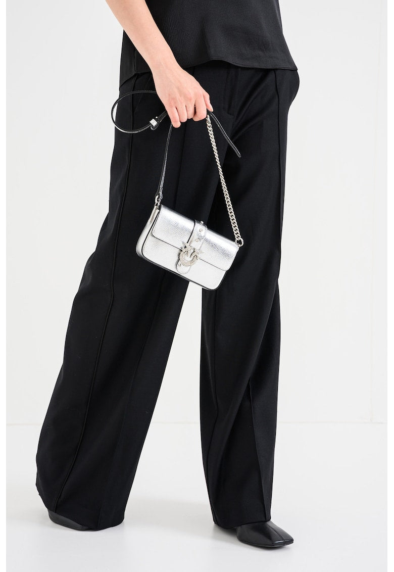 Pinko Pantaloni din amestec de lana cu croiala ampla