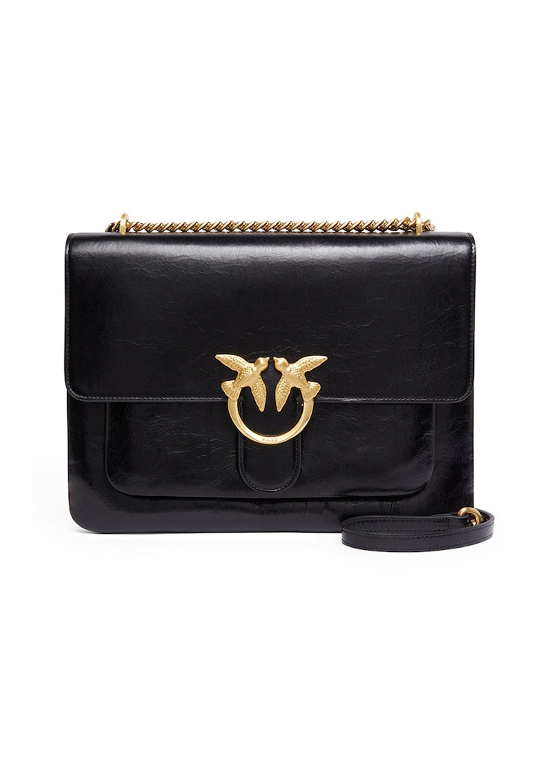 Pinko Geanta crossbody de piele cu trei compartimente